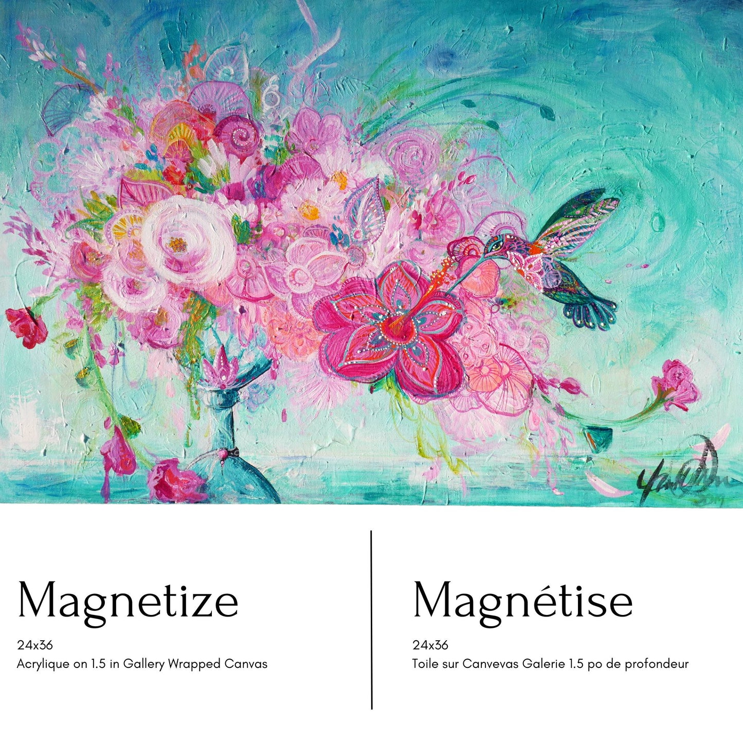 Magnetize : Painting by Contemporary Artist Yanik Falardeau