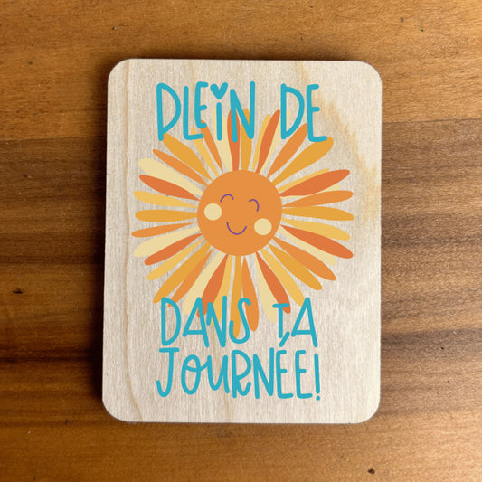 Gratitude Magnet - You are my sunshine uv print on wooden magnet
